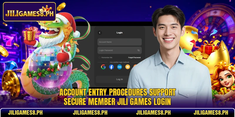 Account entry procedures support secure member JILI Games Login