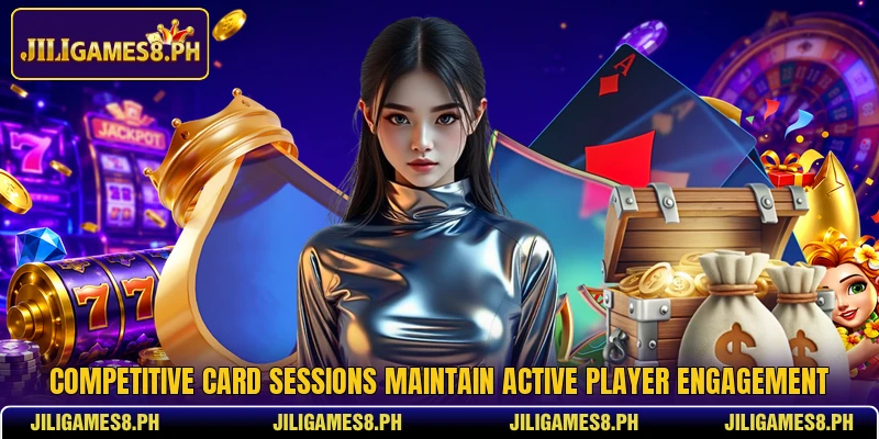 Competitive card sessions maintain active player engagement