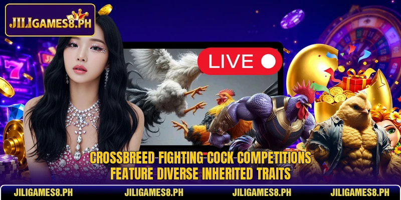Crossbreed Fighting Cock competitions feature diverse inherited traits