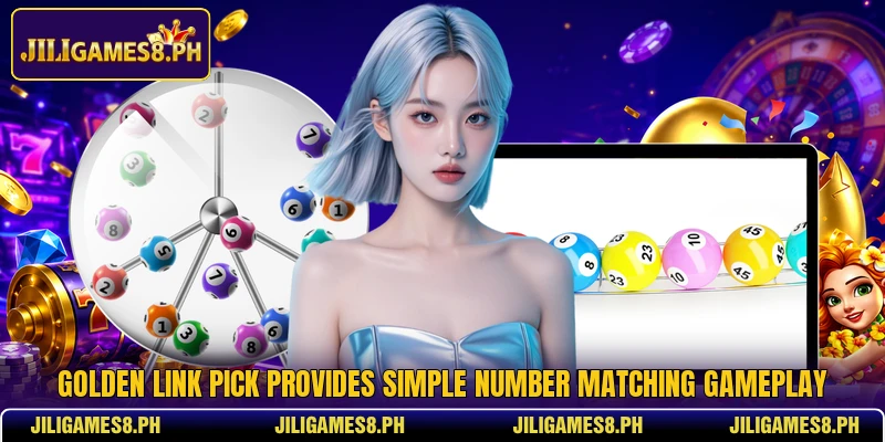Golden Link Pick provides simple number matching gameplay