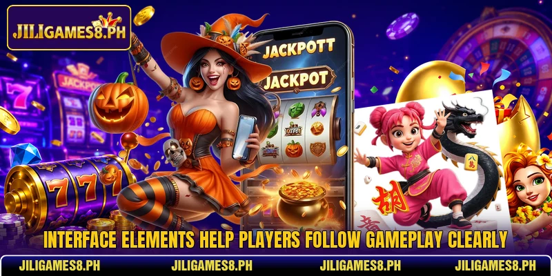 Interface elements help players follow gameplay clearly