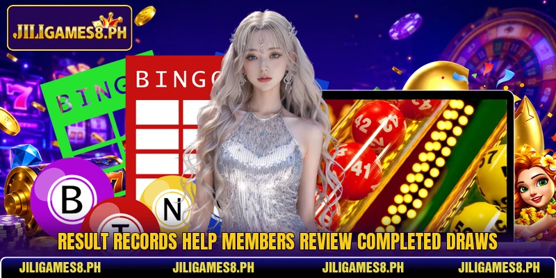 Result records help members review completed draws