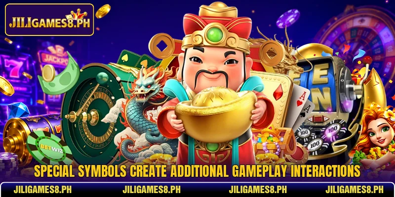 Special symbols create additional gameplay interactions